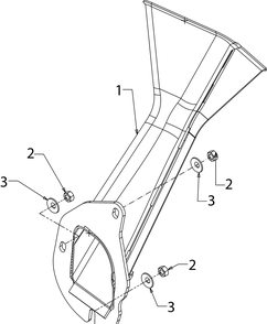 Chipper Chute Diagram and Parts List for CS2210 (24A41M4710)(2017) Cub Cadet Chipper Shredder